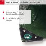 Abdeckplane Hobby 120g/m² Gewebeplane ca. Größe 2x3 m Farbegrün – Bild 5